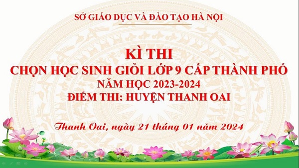 4 em học sinh lớp 9A của trường THCS Nguyễn Đức Lượng tham gia Kỳ thi học sinh giỏi lớp 9 cấp thành phố năm học 2023-2024